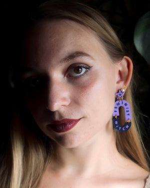 Willow Feminist Witch Earrings