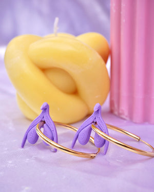 Jacinda Clitoris Hoop Earrings