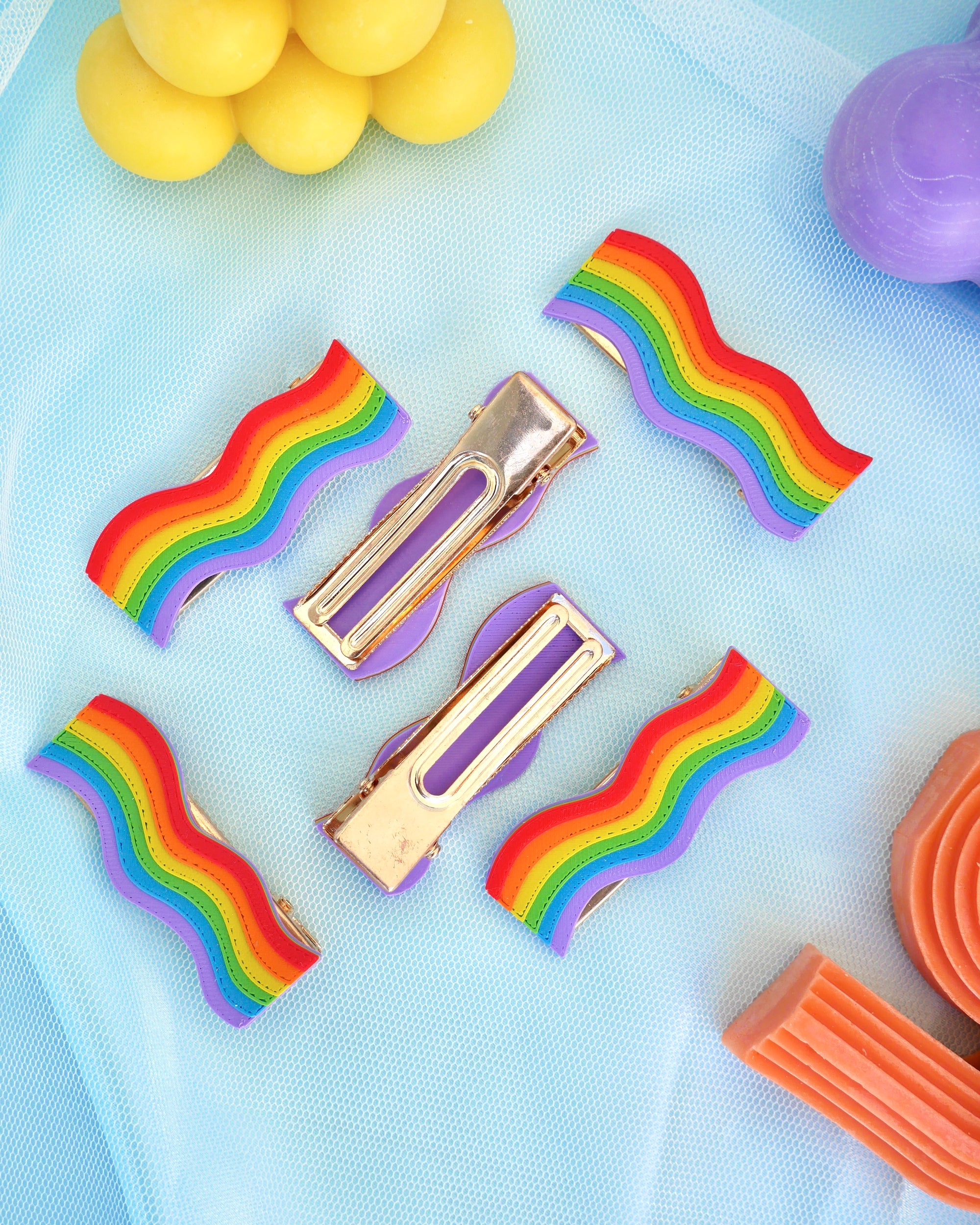 Clare Rainbow Pride Hair Pins