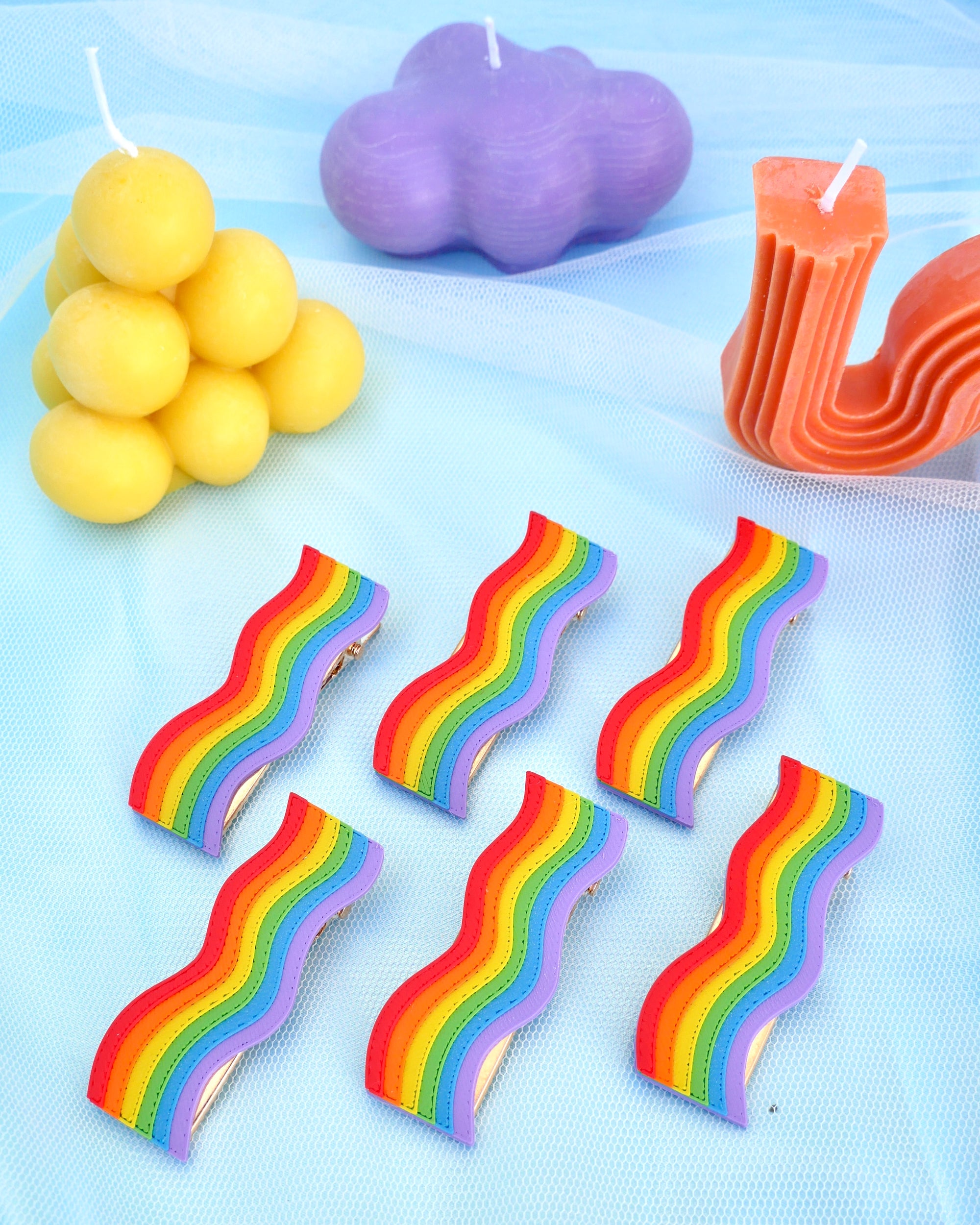 Clare Rainbow Pride Hair Pins