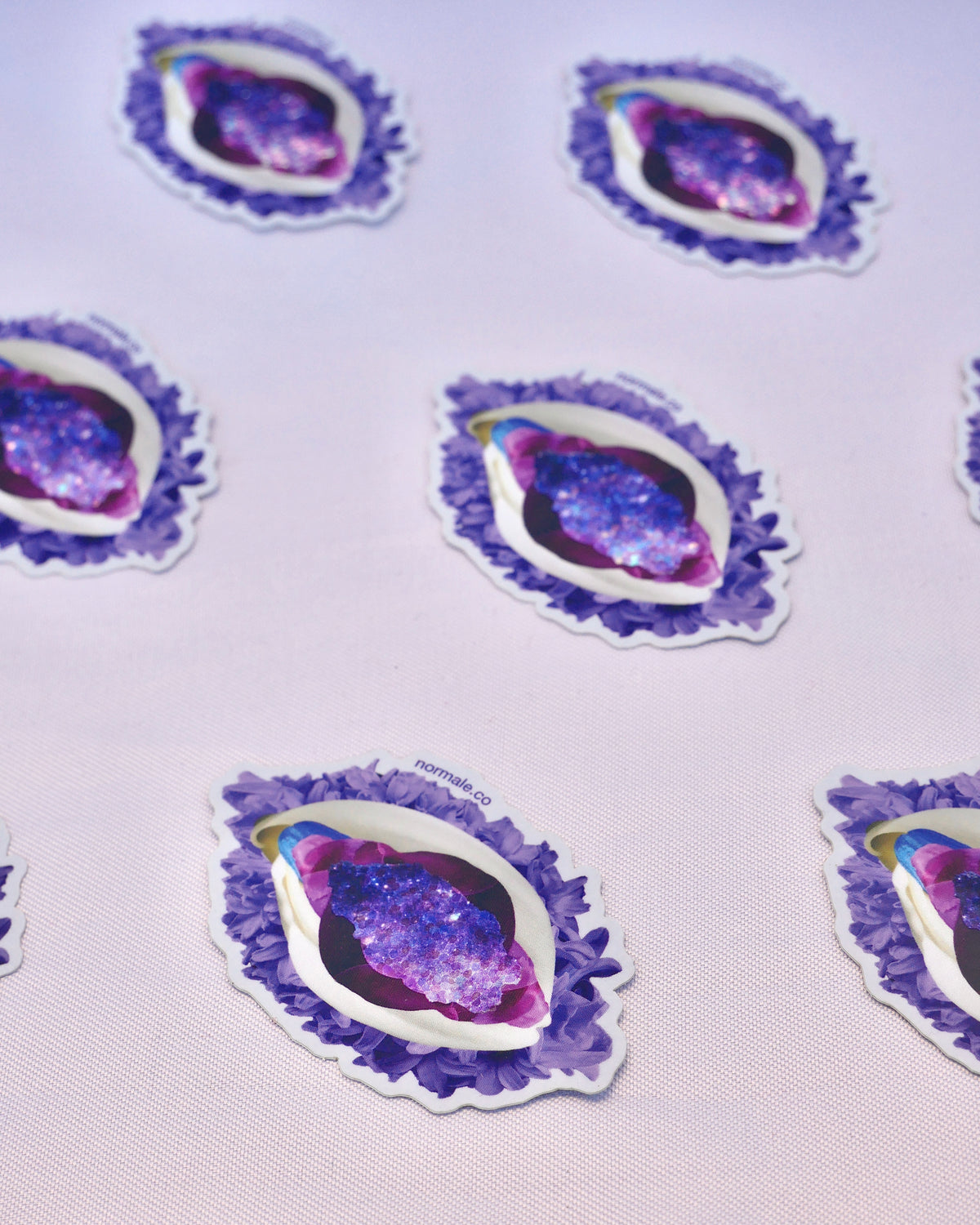 Galaxy Holographic Vulva Sticker