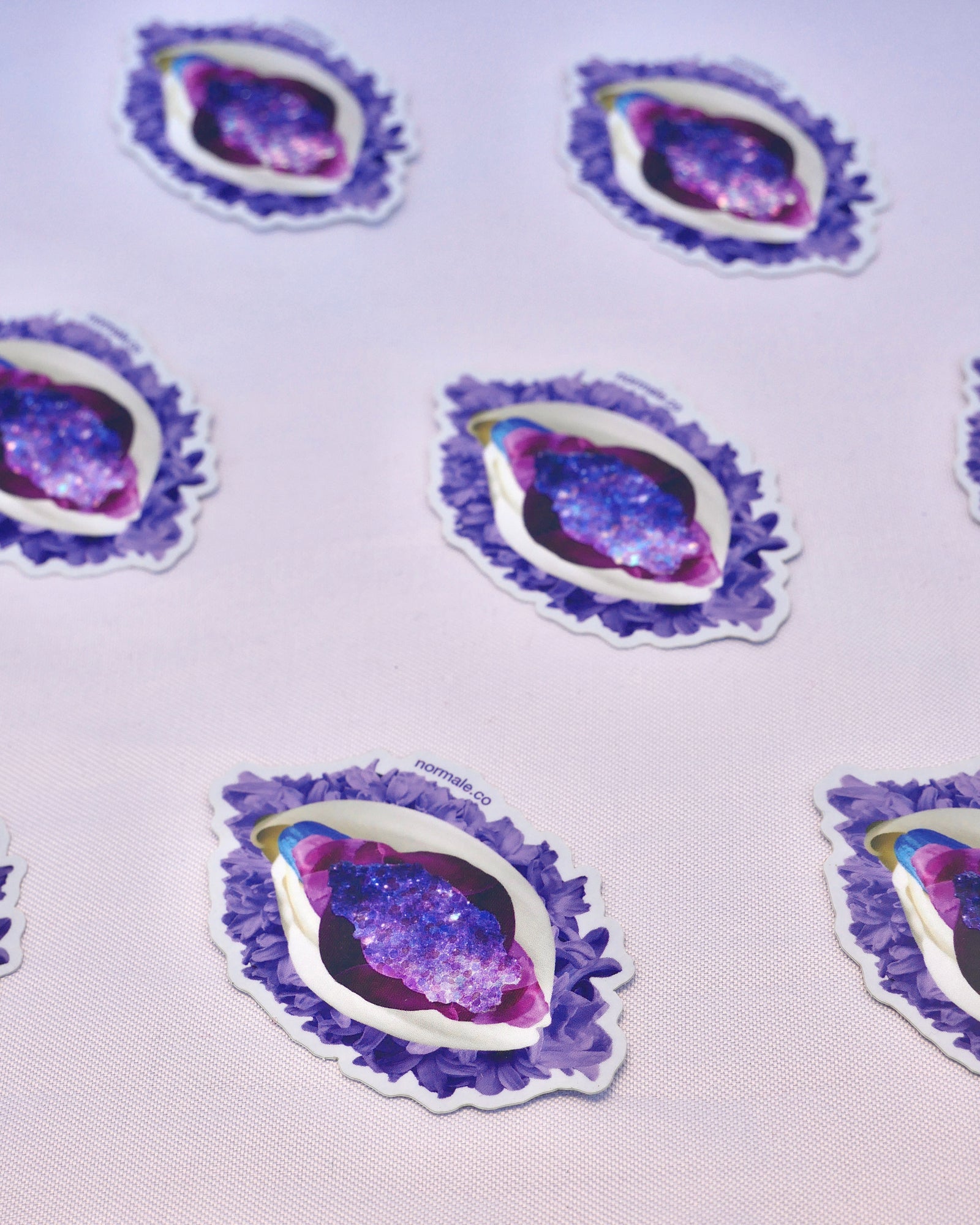 Galaxy Holographic Vulva Sticker