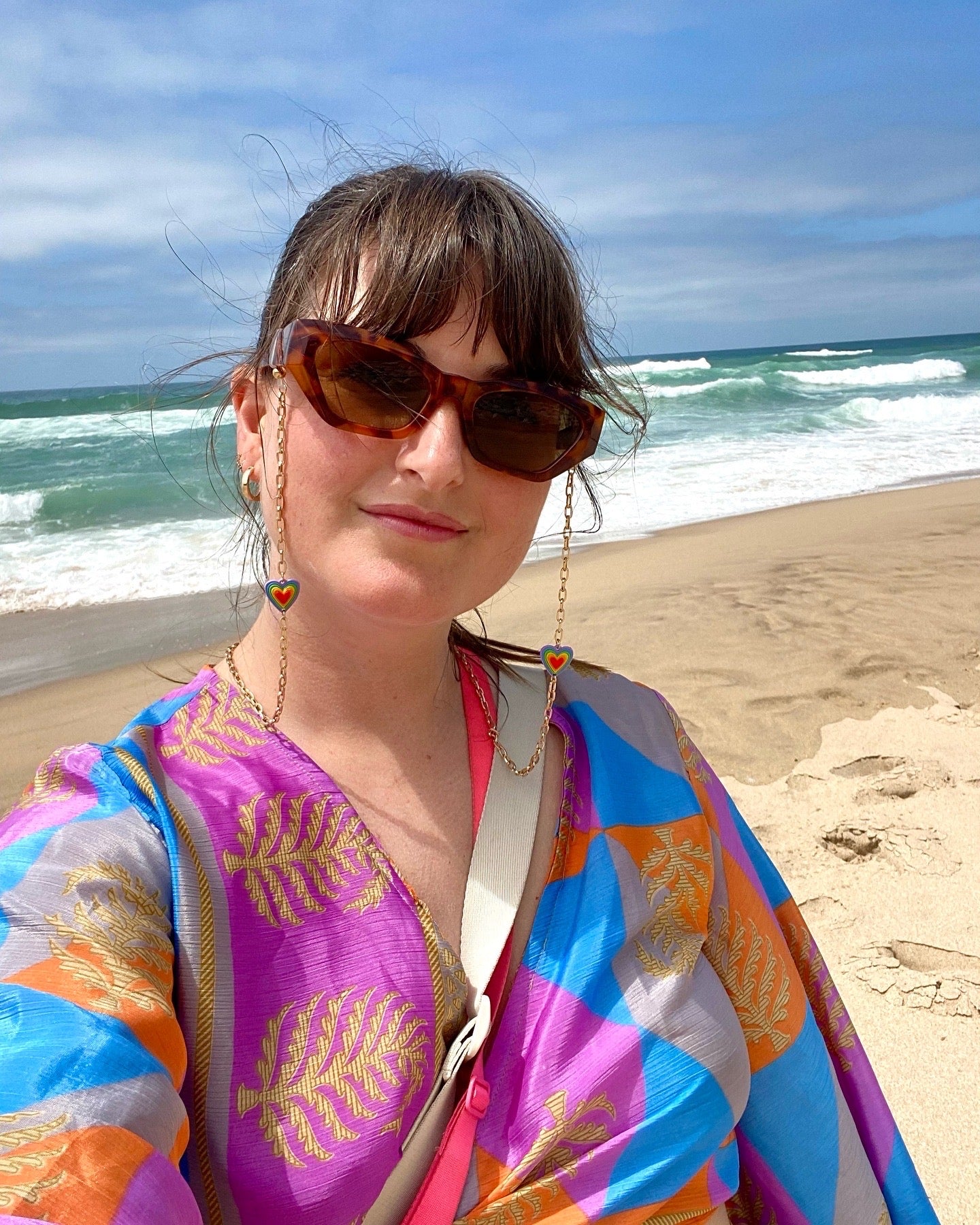 Yasmin Rainbow Hearts Pride Glasses Chains