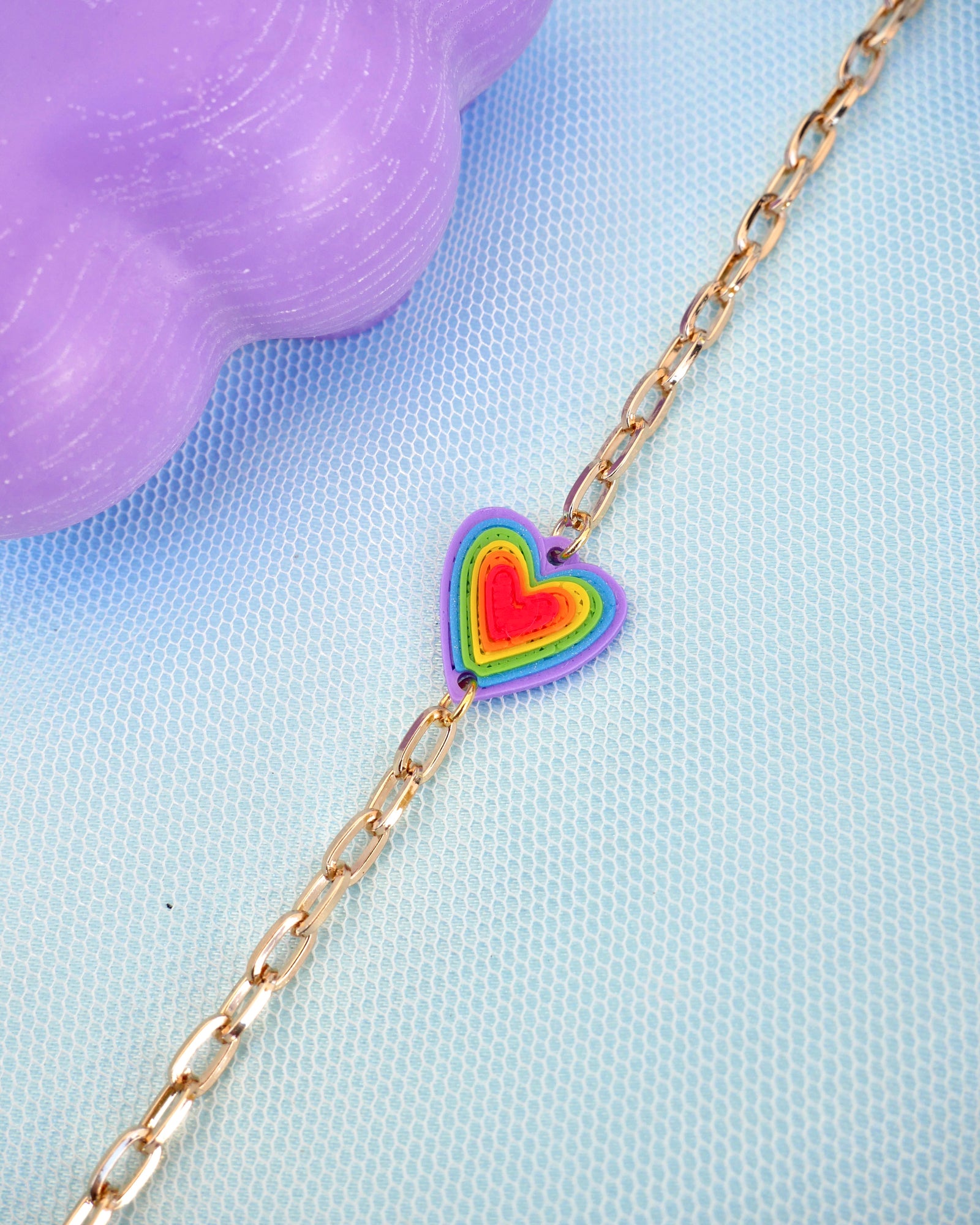 Yasmin Rainbow Hearts Pride Glasses Chains