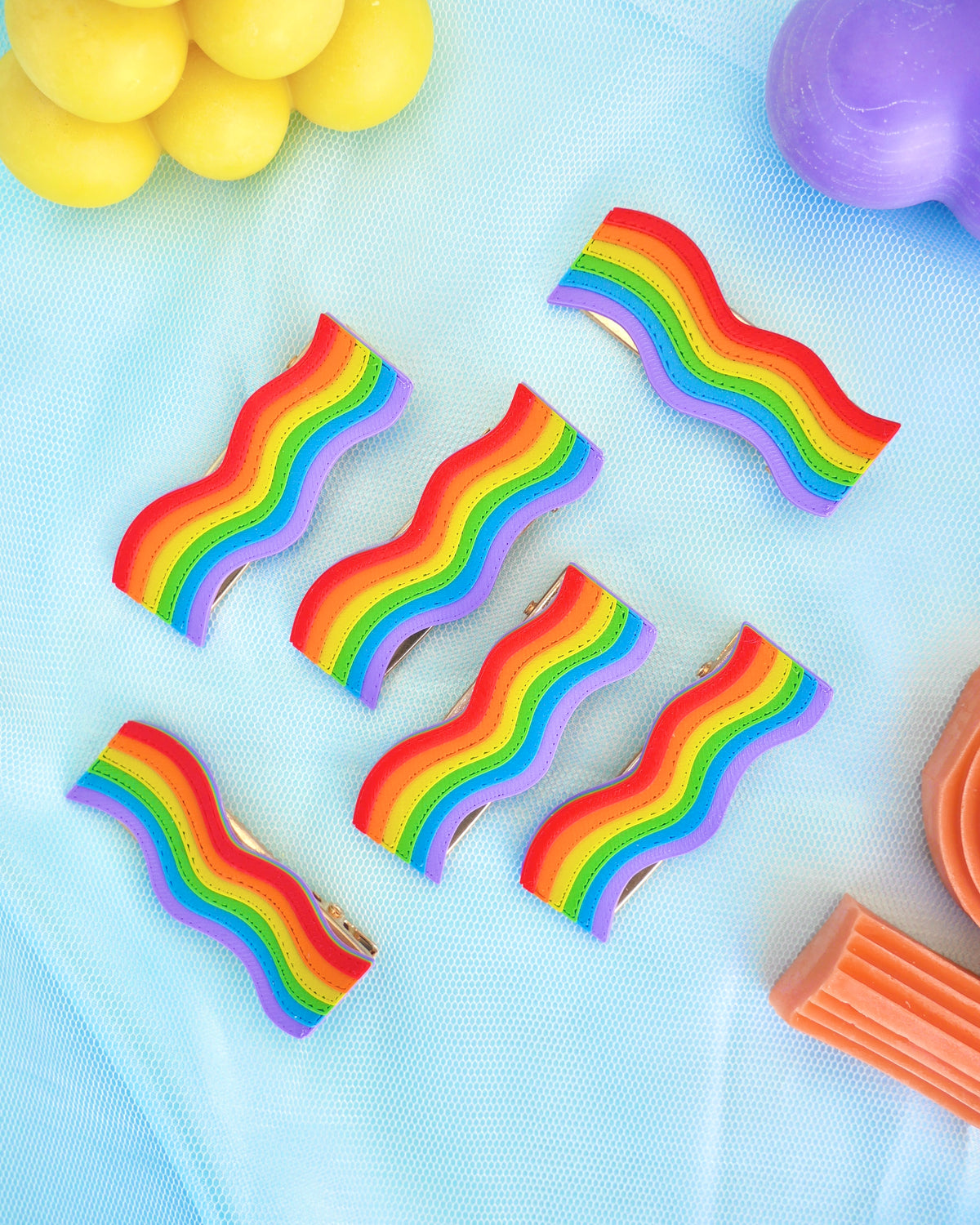 Clare Rainbow Pride Hair Pins