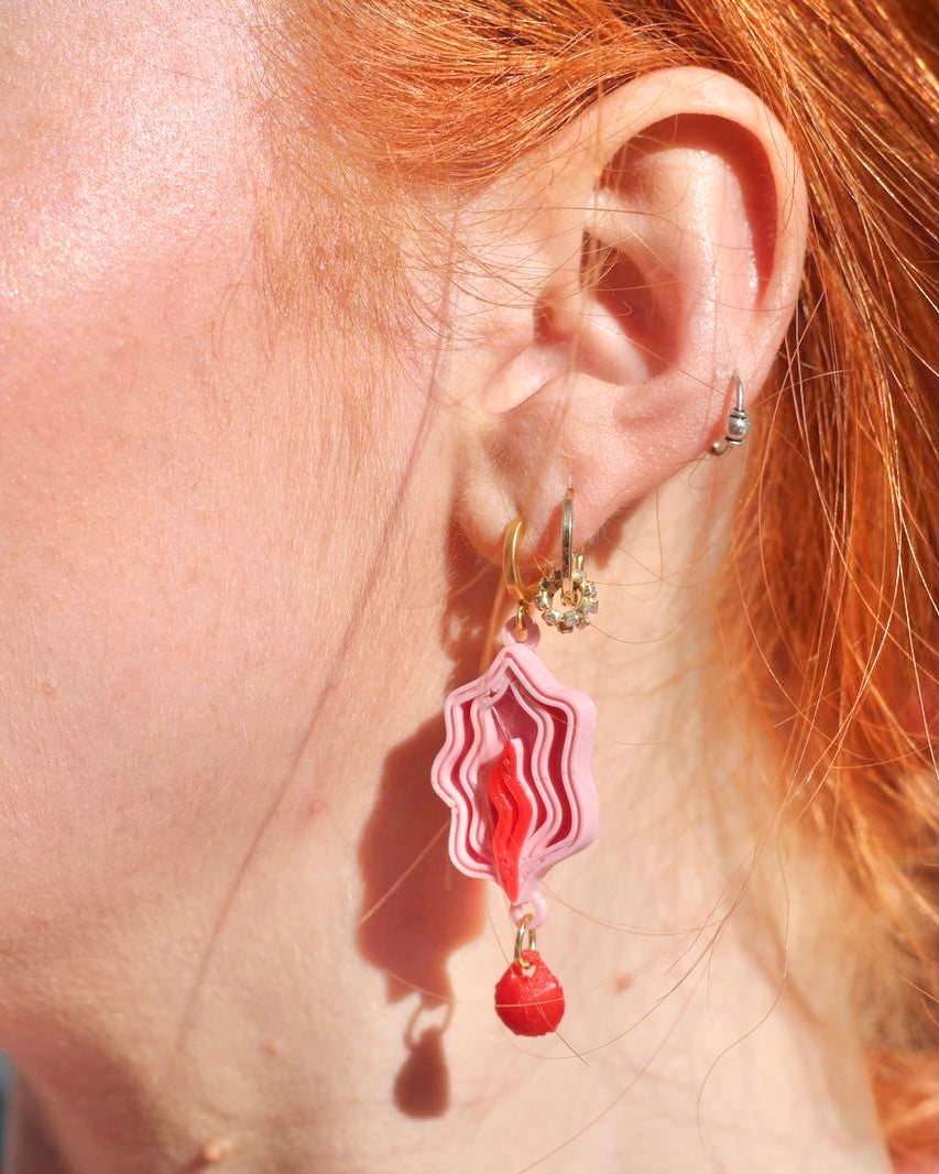 Aisling Menstruating Vulva Earrings