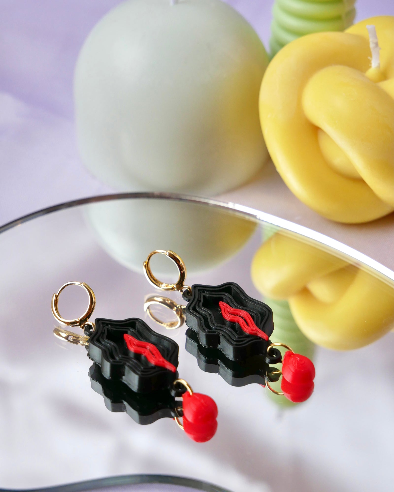 Aisling Menstruating Vulva Earrings