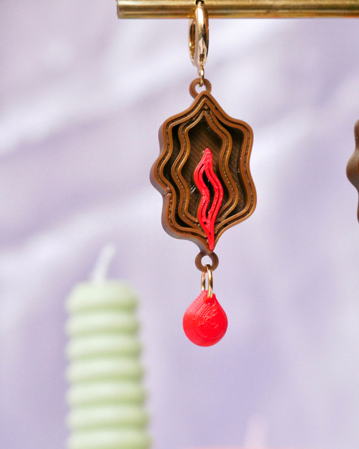 Aisling Menstruating Vulva Earrings