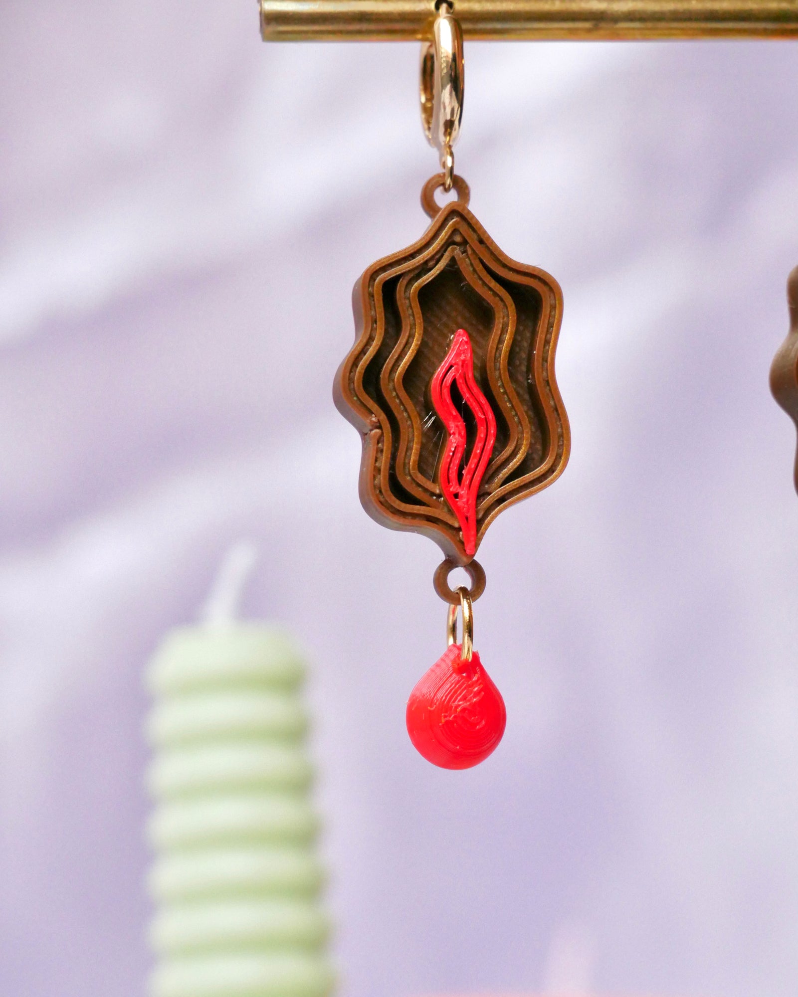 Aisling Menstruating Vulva Earrings