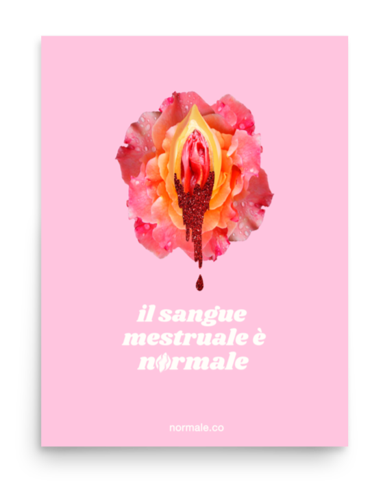 Maisie Menstruating Vulva Poster