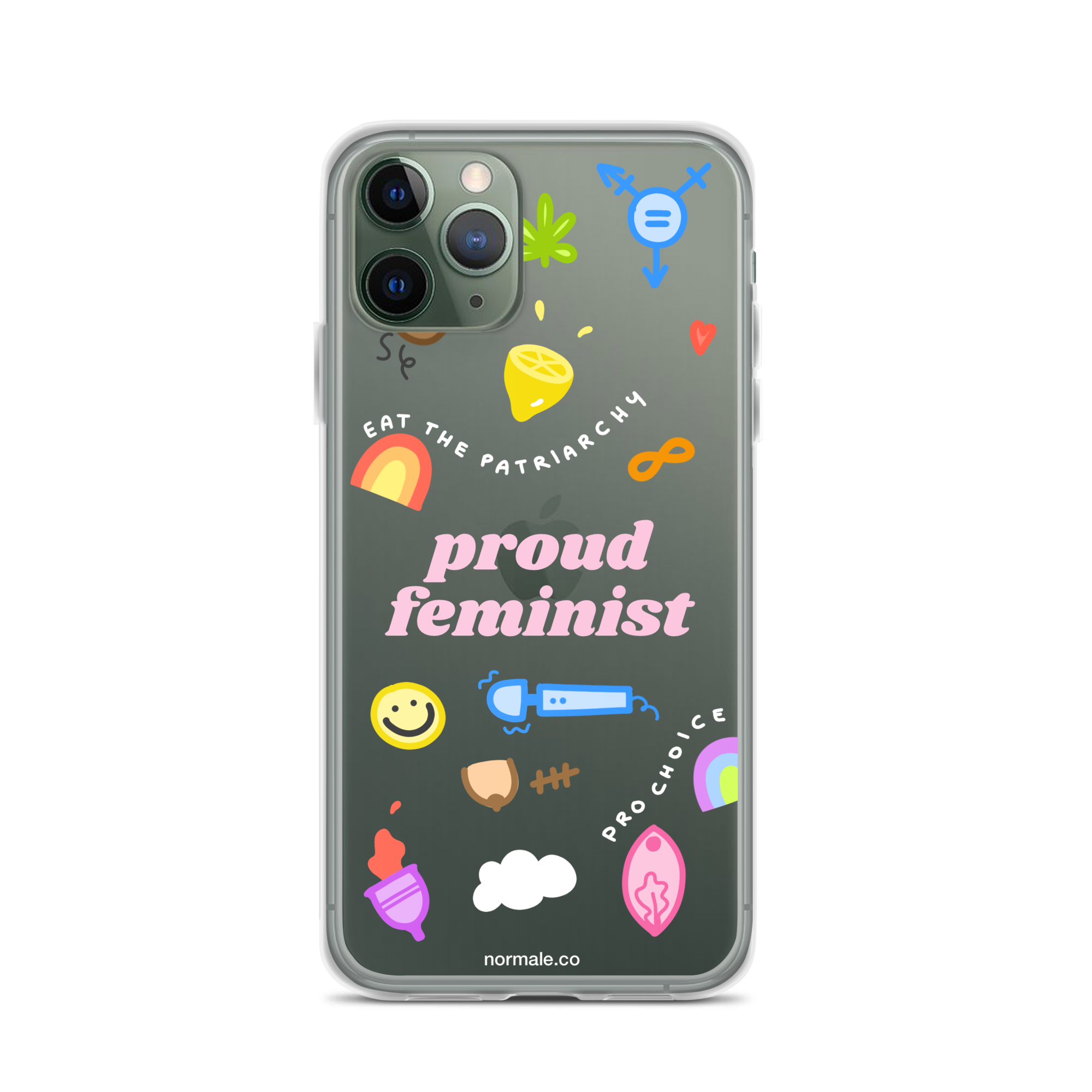 iPhone Case - Proud Feminist Colourful Pink