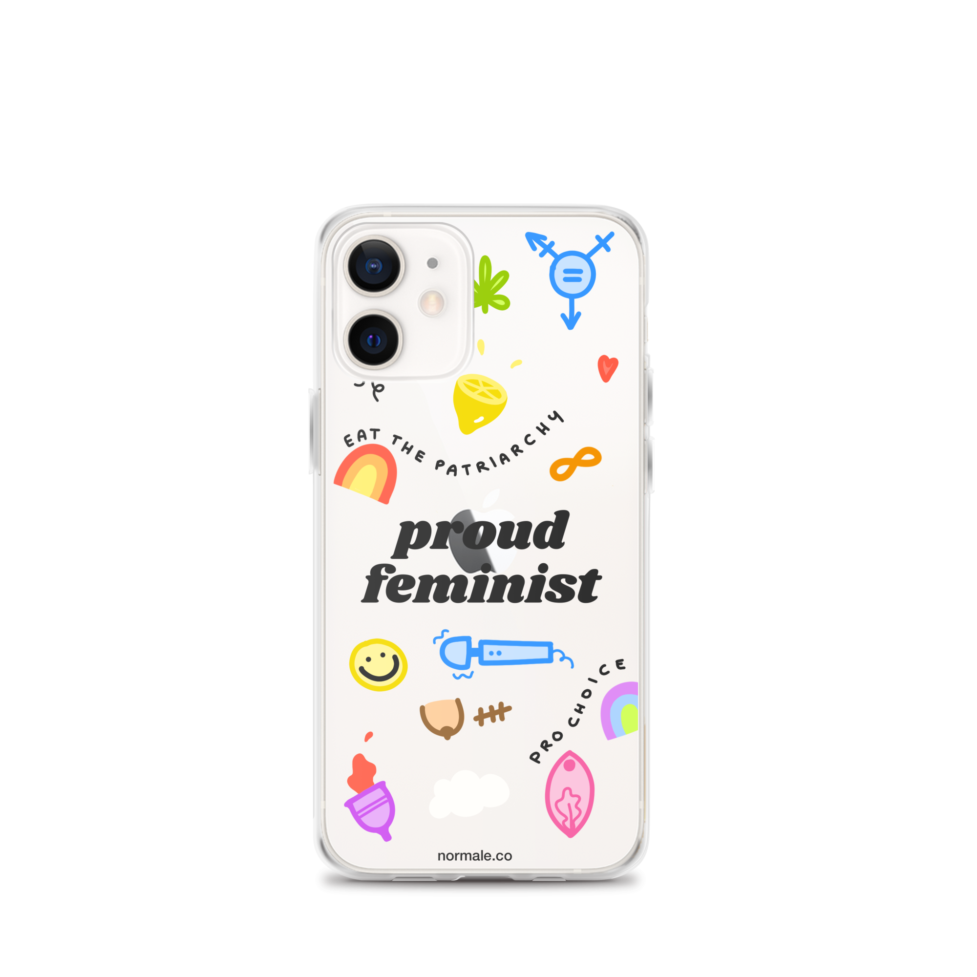 iPhone Case - Proud Feminist Colourful Black