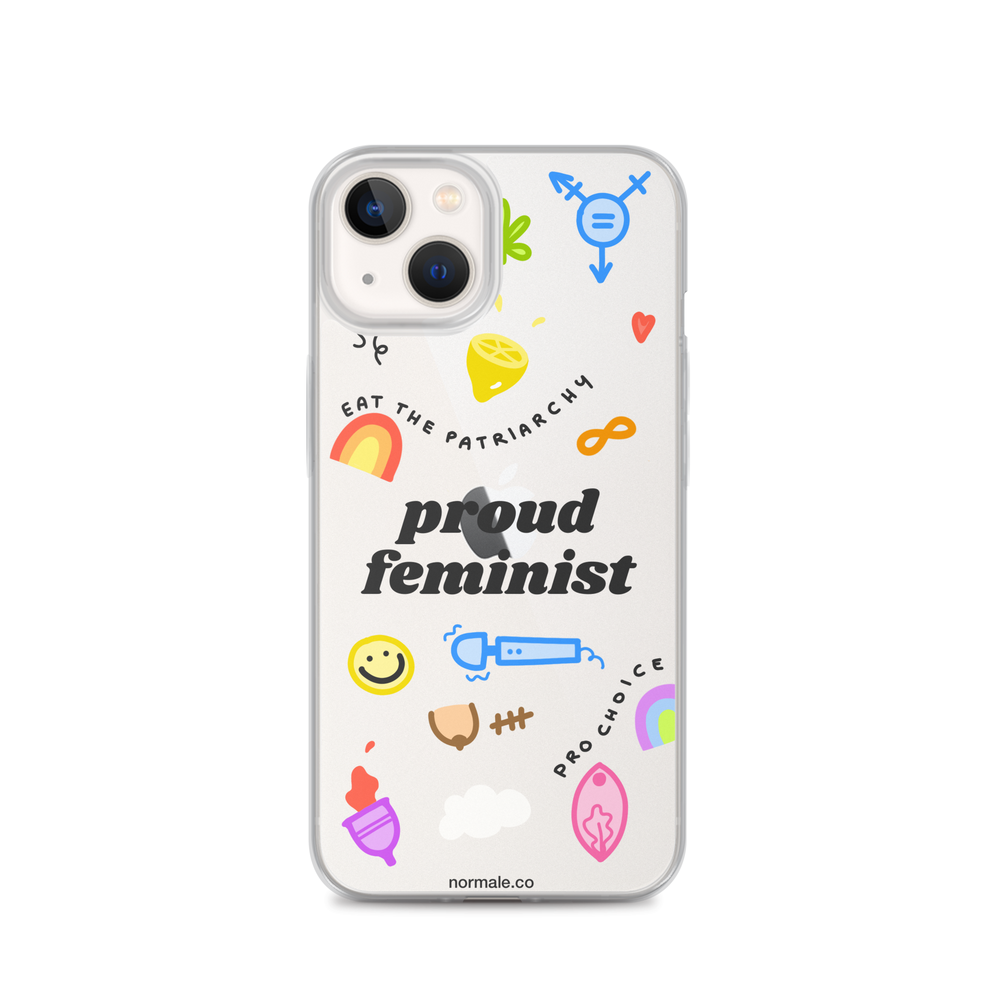 iPhone Case - Proud Feminist Colourful Black