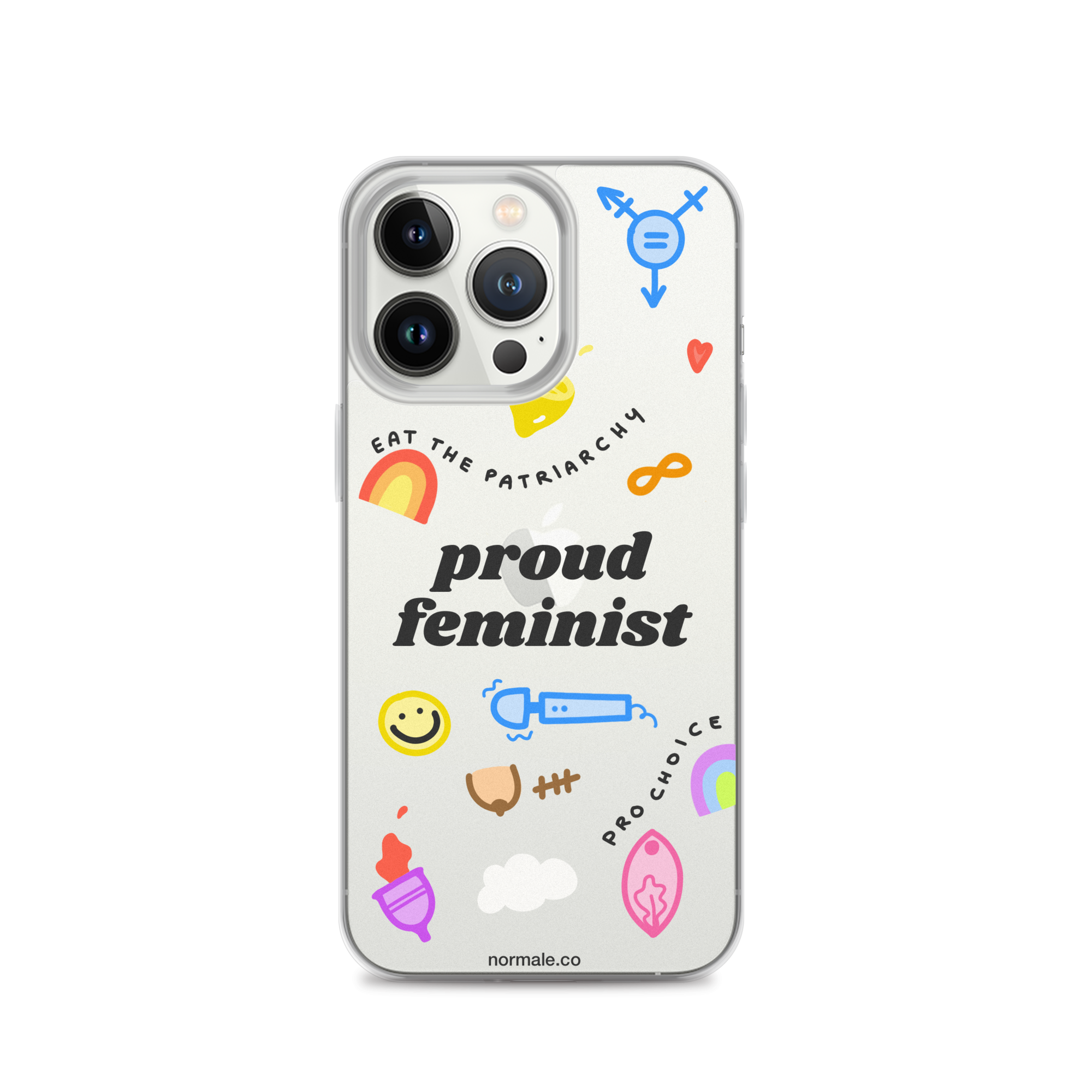 iPhone Case - Proud Feminist Colourful Black