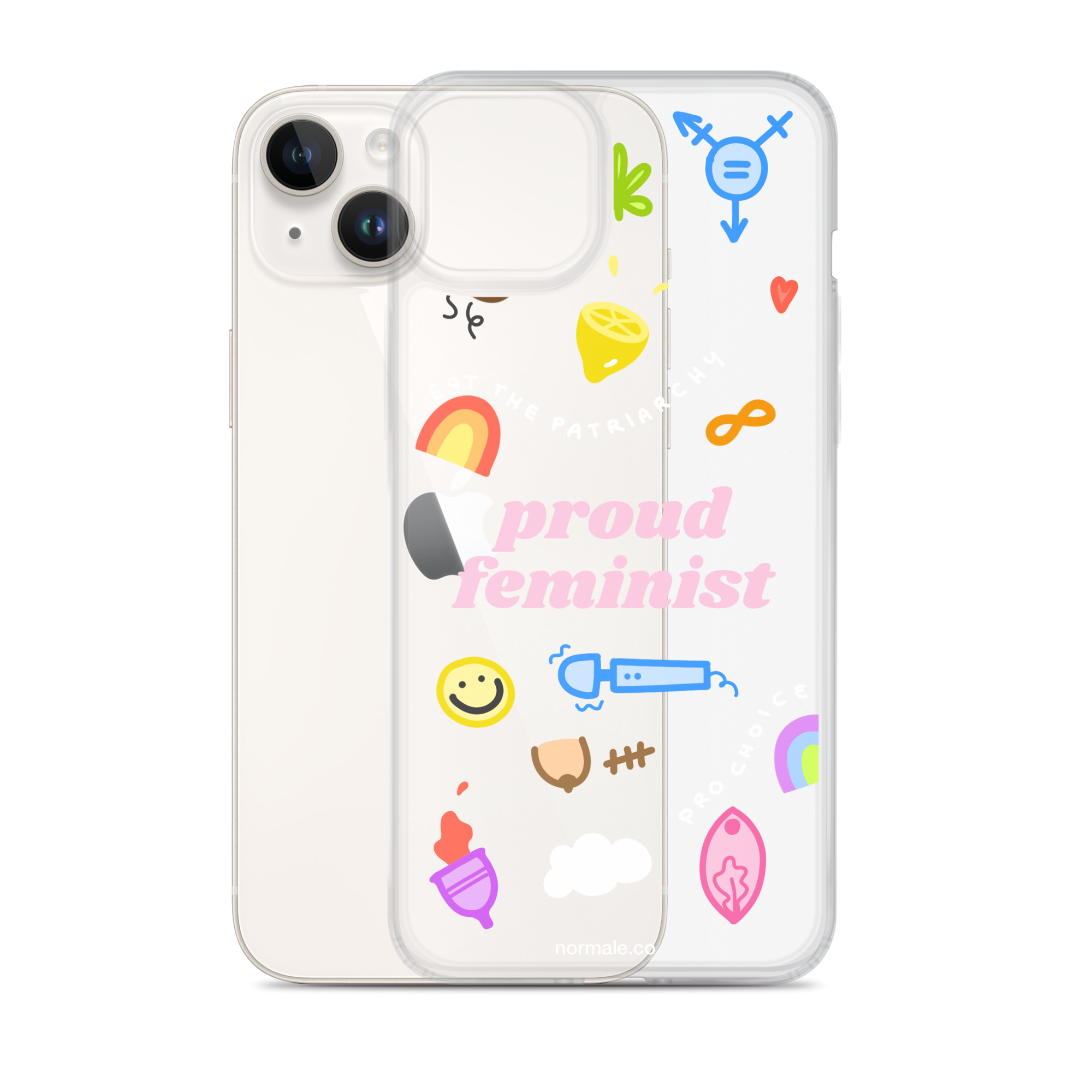 iPhone Case - Proud Feminist Colourful Pink