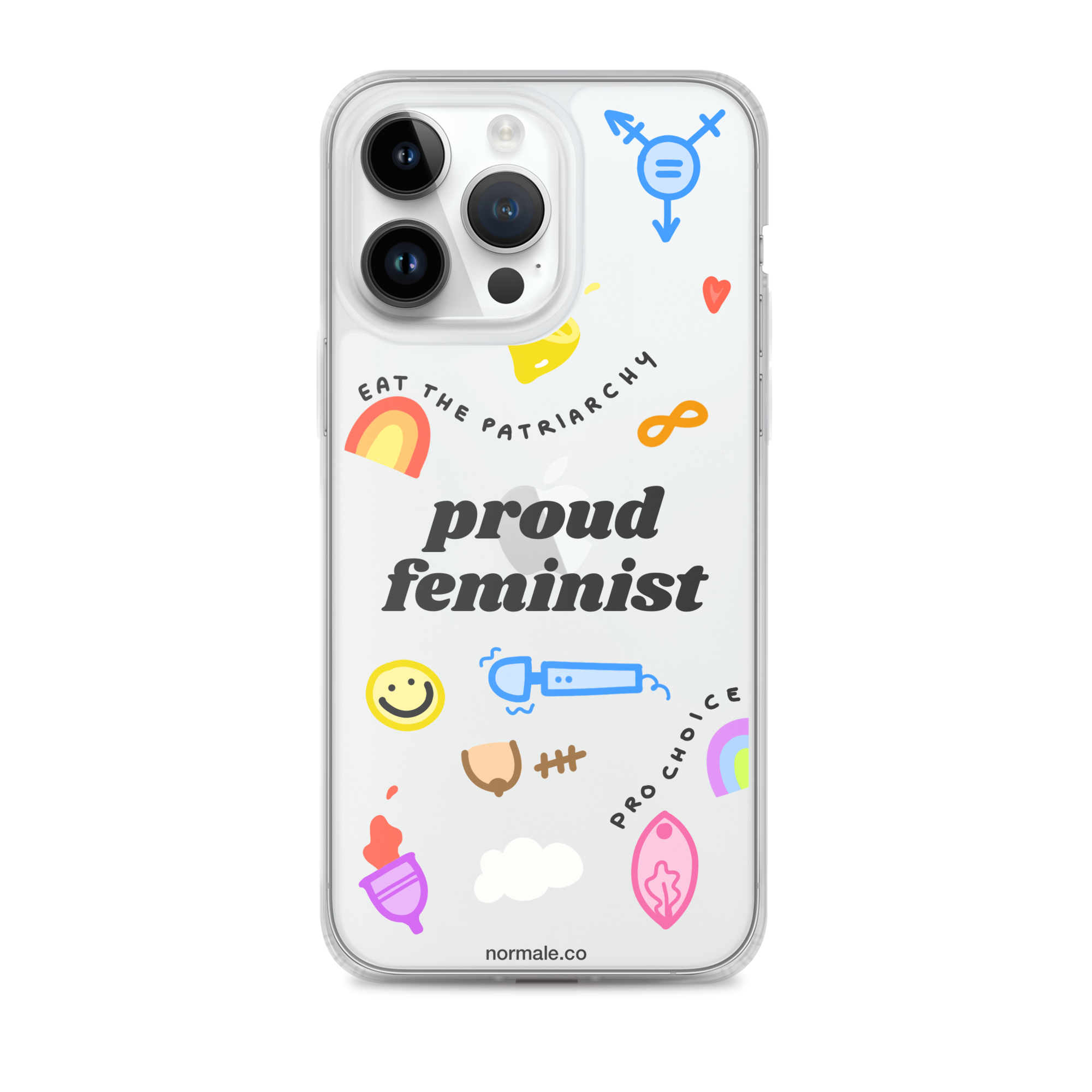 iPhone Case - Proud Feminist Colourful Black