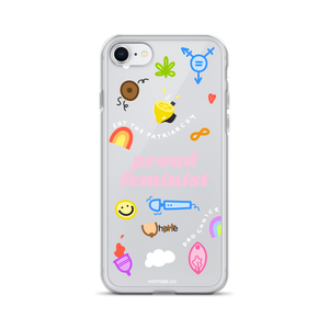 iPhone Case - Proud Feminist Colourful Pink