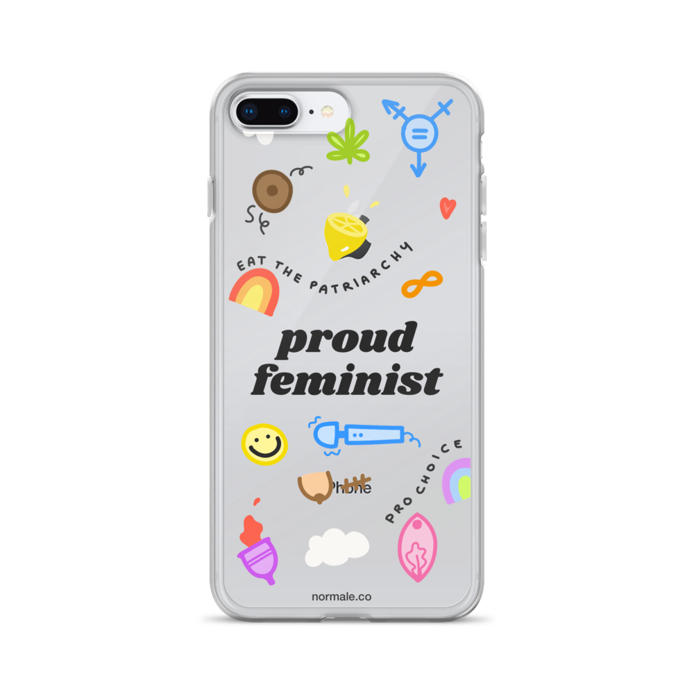 iPhone Case - Proud Feminist Colourful Black