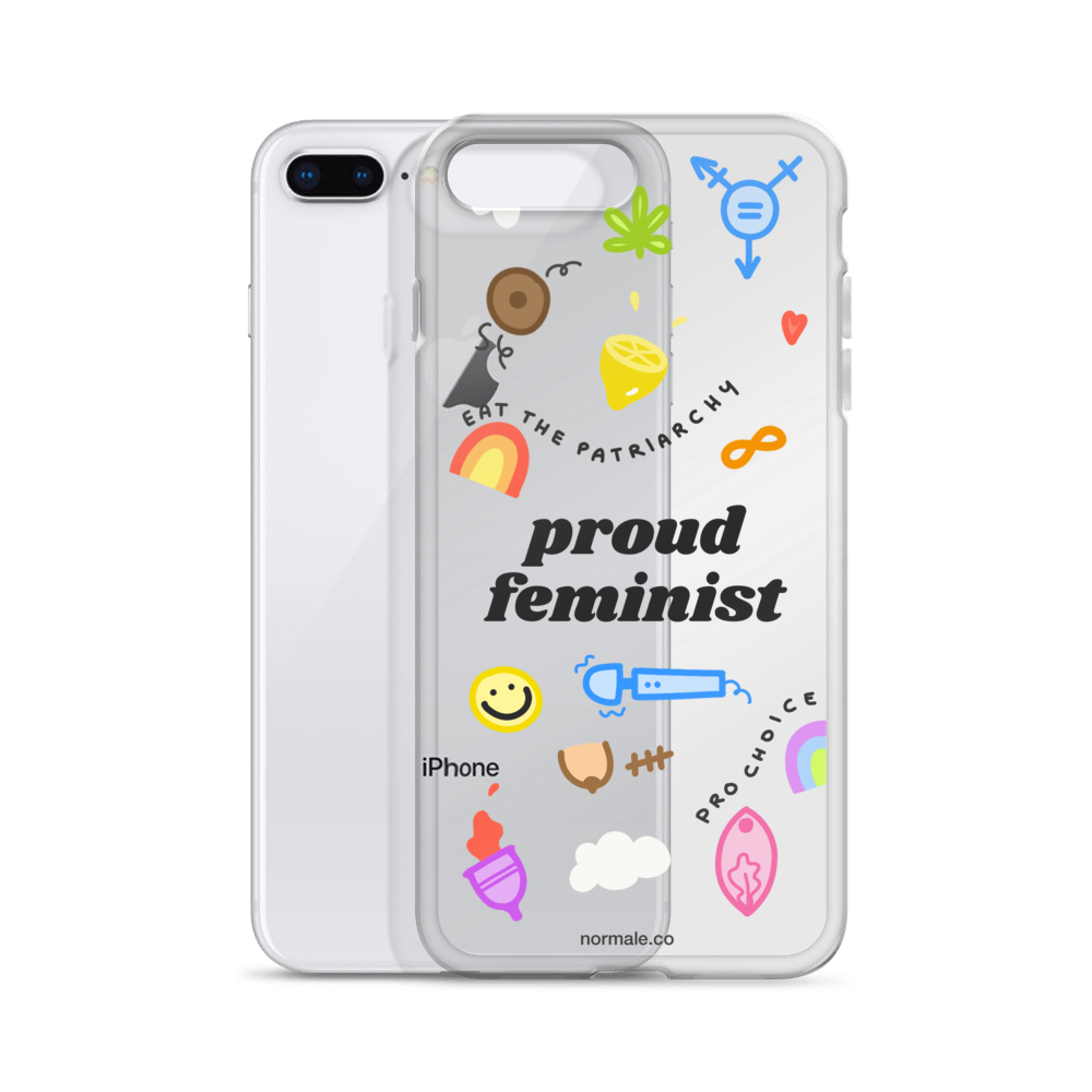 iPhone Case - Proud Feminist Colourful Black