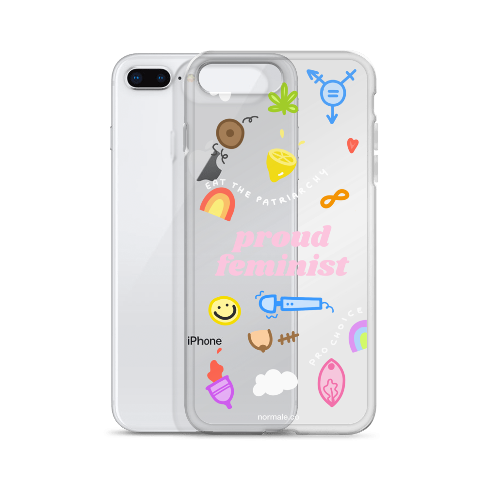 iPhone Case - Proud Feminist Colourful Pink