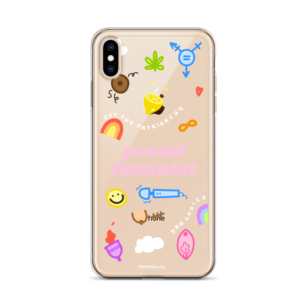 iPhone Case - Proud Feminist Colourful Pink