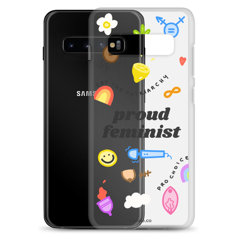 Samsung Case - Proud Feminist Colourful Black