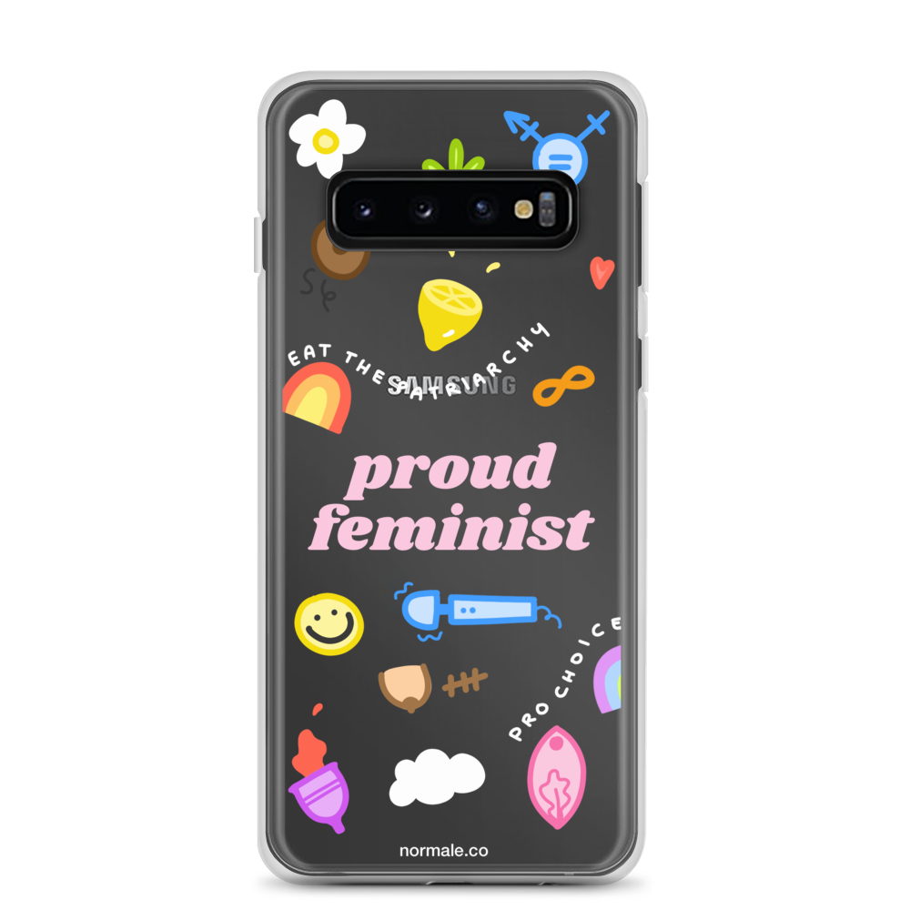 Samsung Case - Proud Feminist Colourful Pink