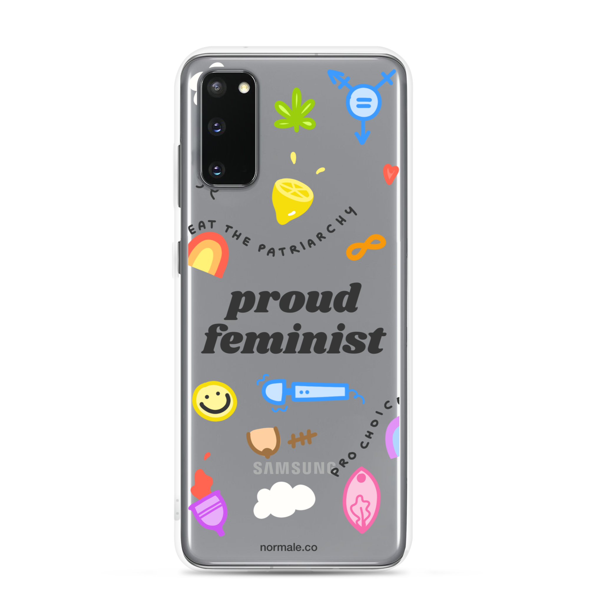 Samsung Case - Proud Feminist Colourful Black