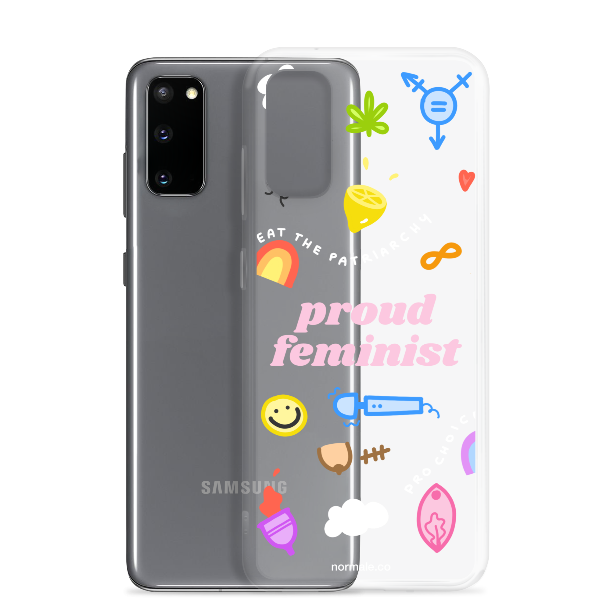 Samsung Case - Proud Feminist Colourful Pink