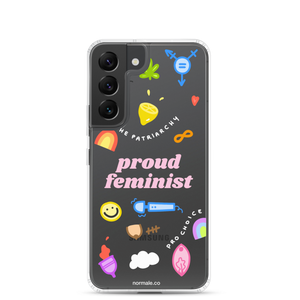 Samsung Case - Proud Feminist Colourful Pink
